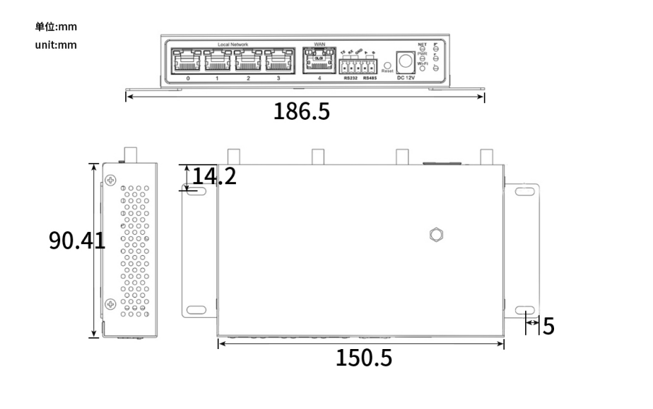 SR600 industrial LTE router 