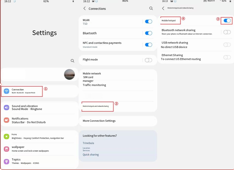 Mobile Device 5GHz Hotspot Setup1